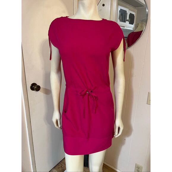 Armani Exchange A/X Fuschia Drawstring Mini Dress XS - Picture 1 of 7